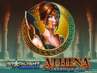 Starlight Jackpots Athena Goddess of War banner